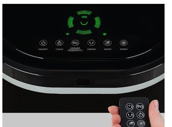 AIR CONDITIONER PORTABLE AIR CONDITIONER WATER FAN HUMIDIFIER IONIZATION REMOTE CONTROL 7L Airflow 330 m³/h
