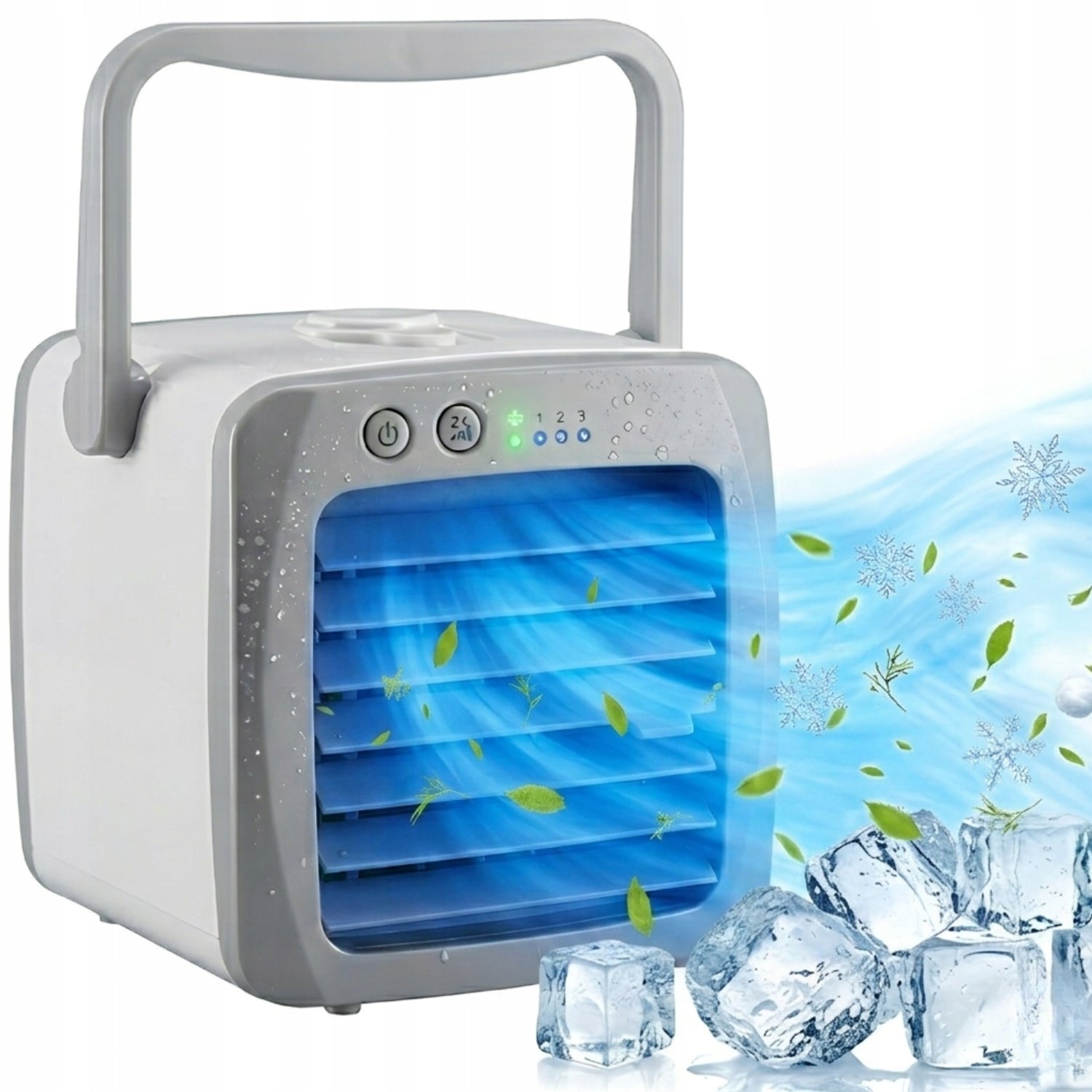 AIR CONDITIONER PORTABLE DESK AIR CONDITIONER WATER QUIET FAN FOR USB 3IN1