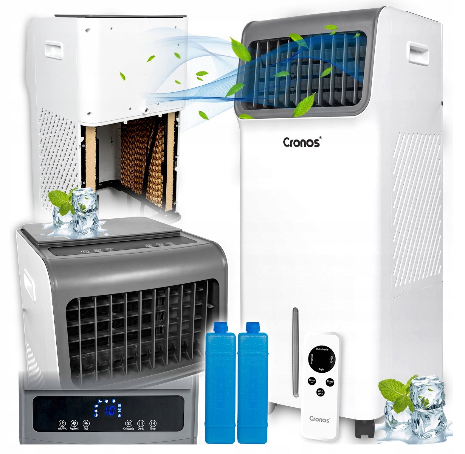 AIR CONDITIONER PORTABLE TANK 18L 1200 m³/h WHITE 4in1 PILOT