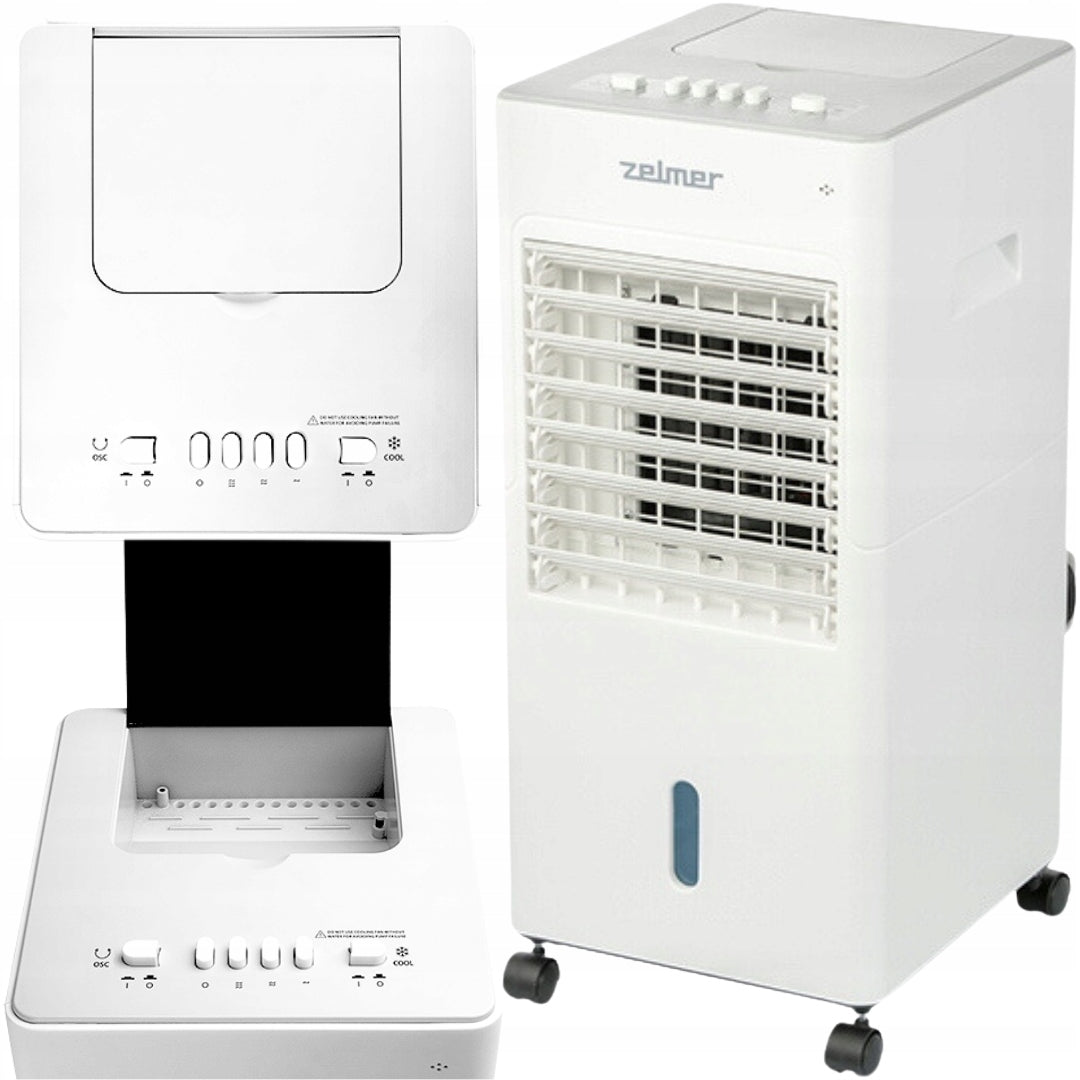 AIR CONDITIONER ZELMER ZCL6030 65W 5L TIMER HONEY FILTER 3 SPEED WHEELS