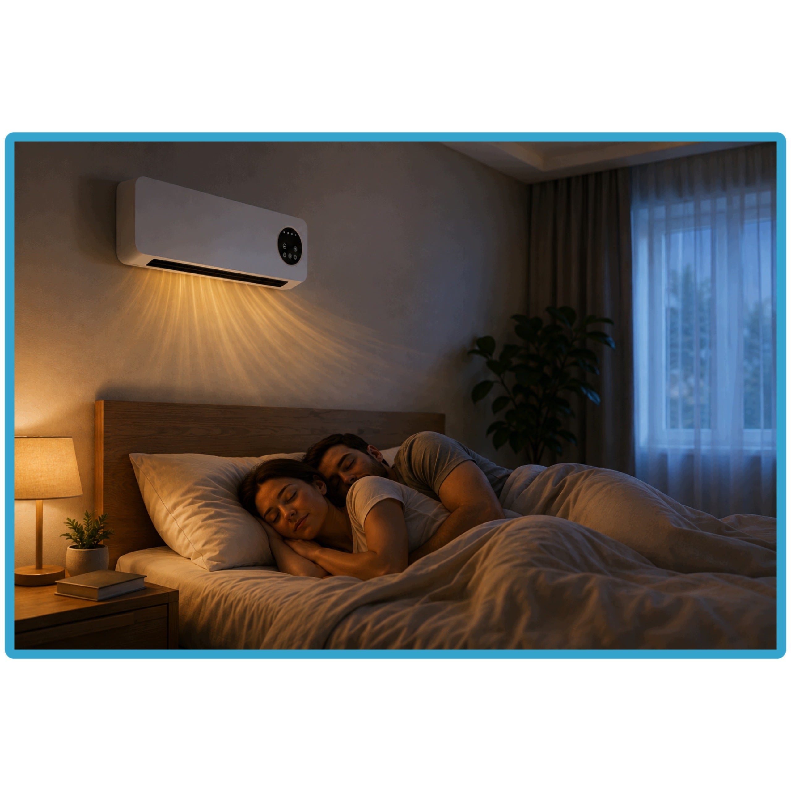 AIR CURTAIN CERAMIC HEATER 2000W 2 MODES + YEAR-ROUND REMOTE CONTROL Manufacturer code 5900099119209