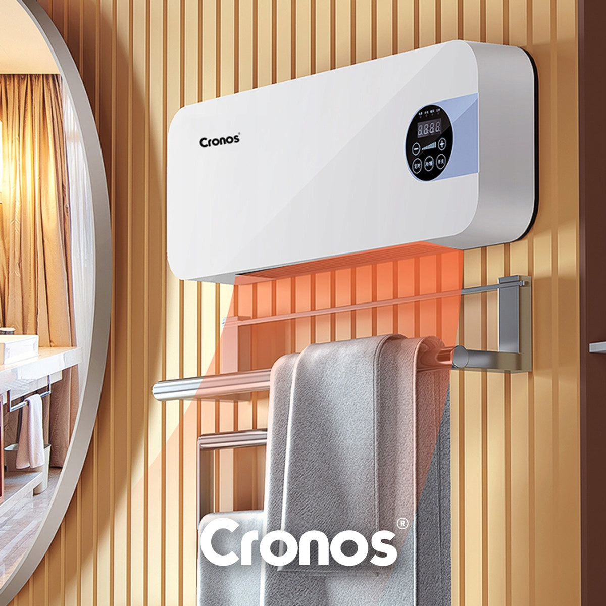 AIR CURTAIN FAN HEATER OVER DOOR WINDOW 1500W + REMOTE CONTROL Kind with electric heater