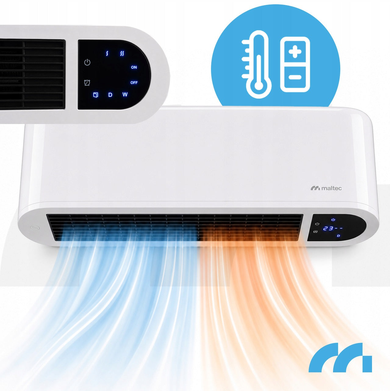 AIR CURTAIN POWERFUL HEATER ENERGY SAVING REMOTE CONTROL TIMER 2000W Packaging status original