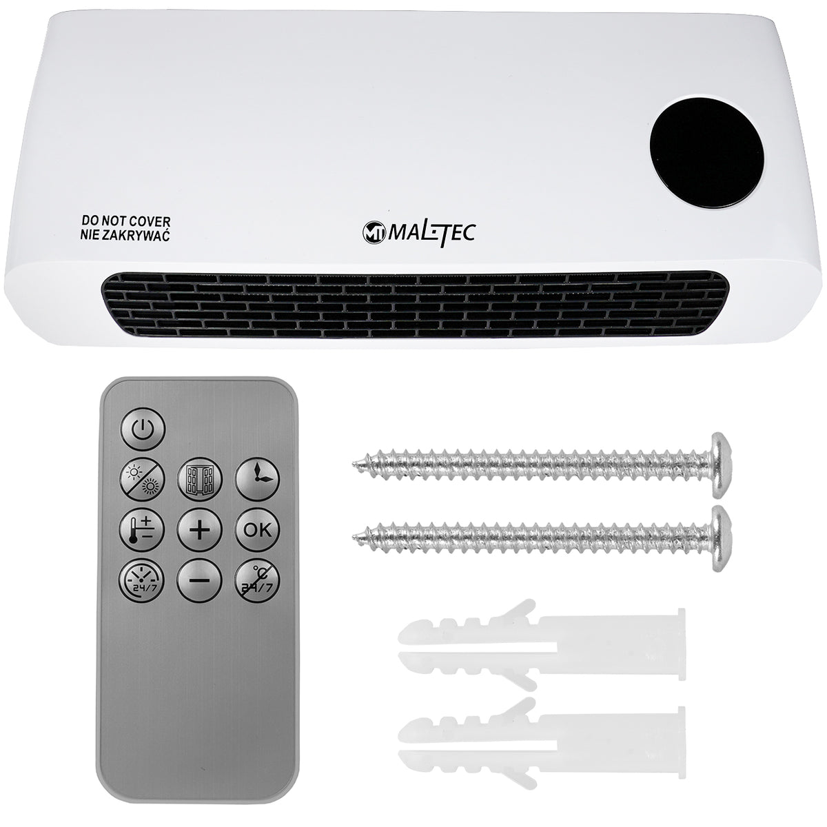 AIR CURTAIN STRONG ELECTRIC HEATER ENERGY SAVING REMOTE CONTROL 2000W Manufacturer code 107965