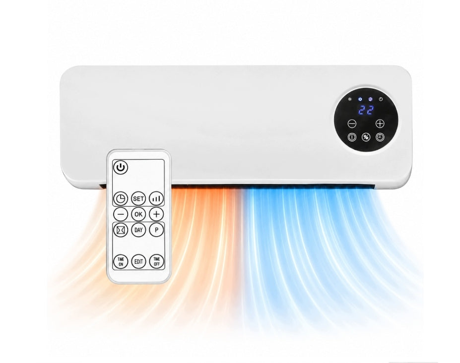 AIR CURTAIN WALL STRONG RADIATOR WITH REMOTE CONTROL INCLUDED CERAMIC