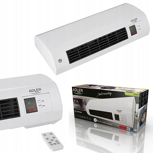 AIR CURTAIN WITH REMOTE CONTROL FAN ELECTRIC HEATER 2200W LED Packaging status original