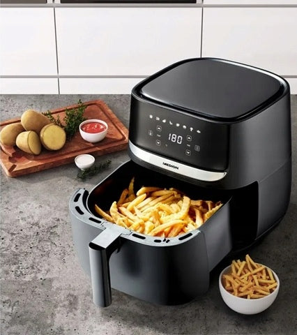 AIR FRYER 1700W 5,7L 8 PROGRAMS DIGITAL PANEL BLACK Brand Medion