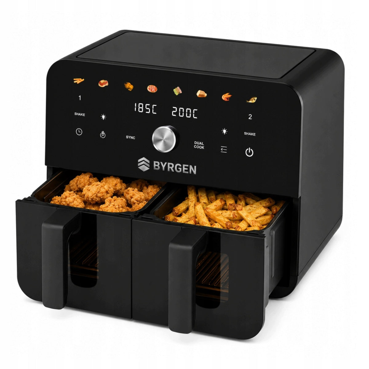 AIR FRYER BYRGEN 9L DUAL ZONE 2400W 2 COMPARTMENTS