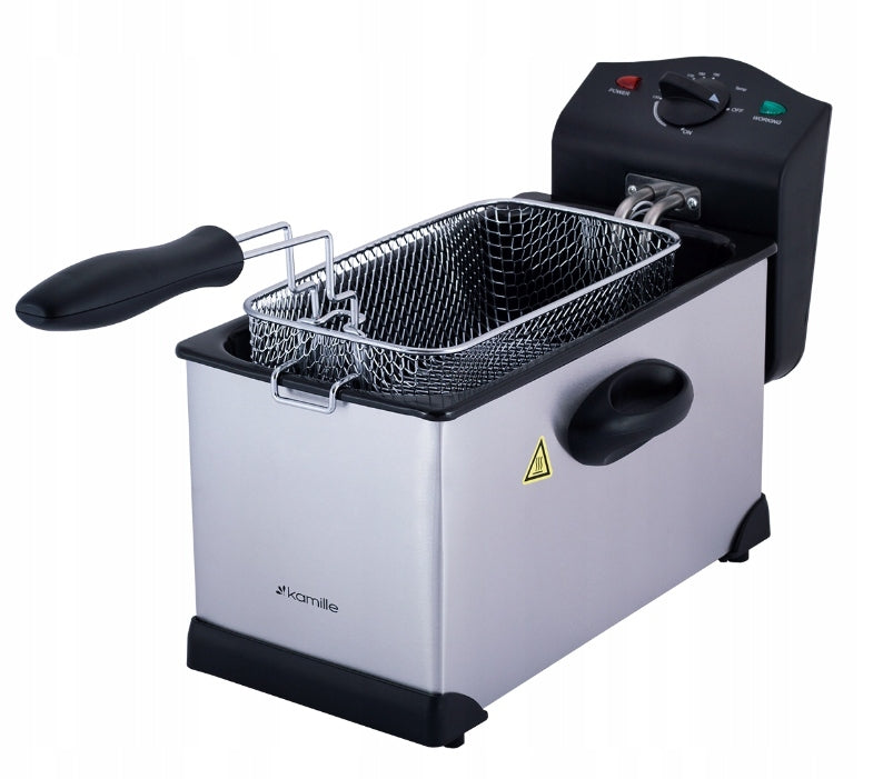 AIR FRYER KAMILLE 3,0 L Compact STAINLESS STEEL Brand Kamille