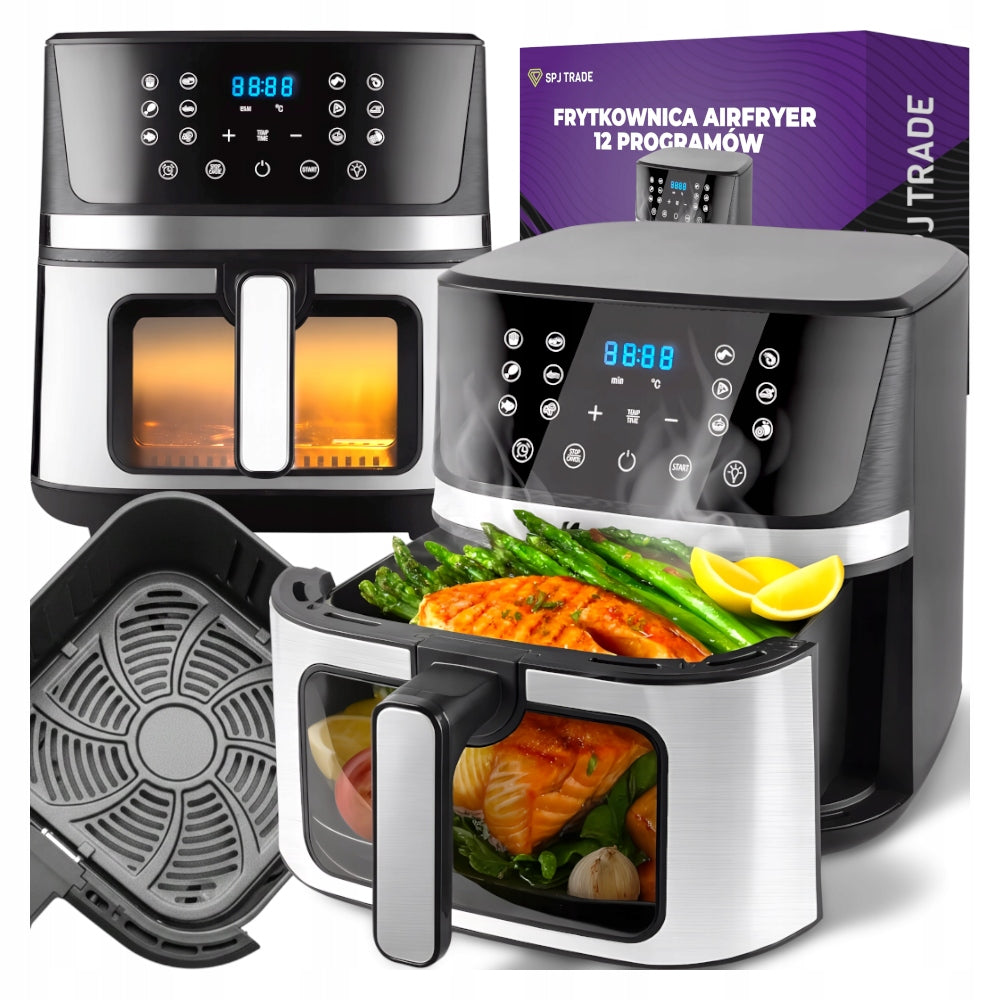 AIR FRYER NON-FAT AIR FRYER 1800W 8L 12 PROGRAMS CARTRIDGE
