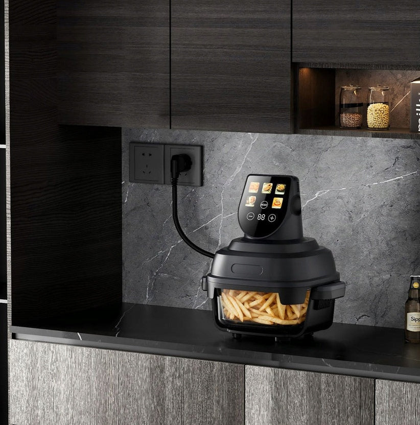 AIR FRYER NON-FAT AIR FRYER GLASS SMART TOUCH SCREEN 4L Bowl volume 4 l