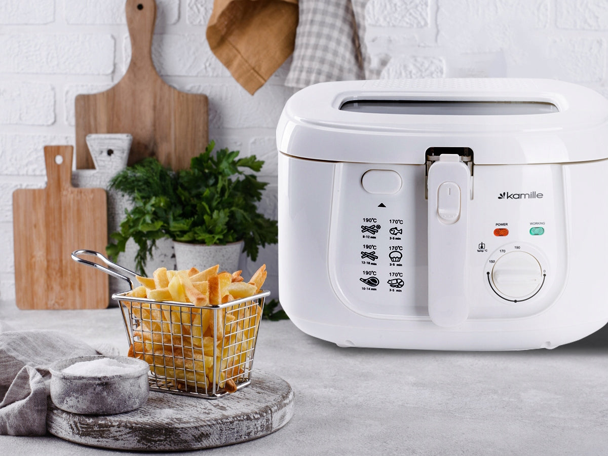 AIR FRYER POWERFUL COMPACT 2,5 L FRIES CHICKENS KAMILLE Packaging status original