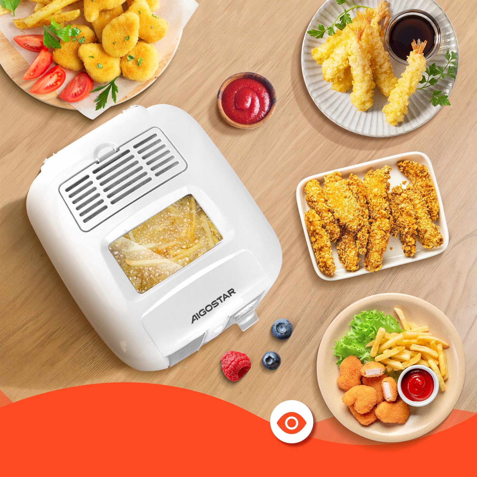 AIR FRYER STRONG OIL AIR FRYER 2,5L QUICK FRYING FRIES WHITE Manufacturer code 30HEX