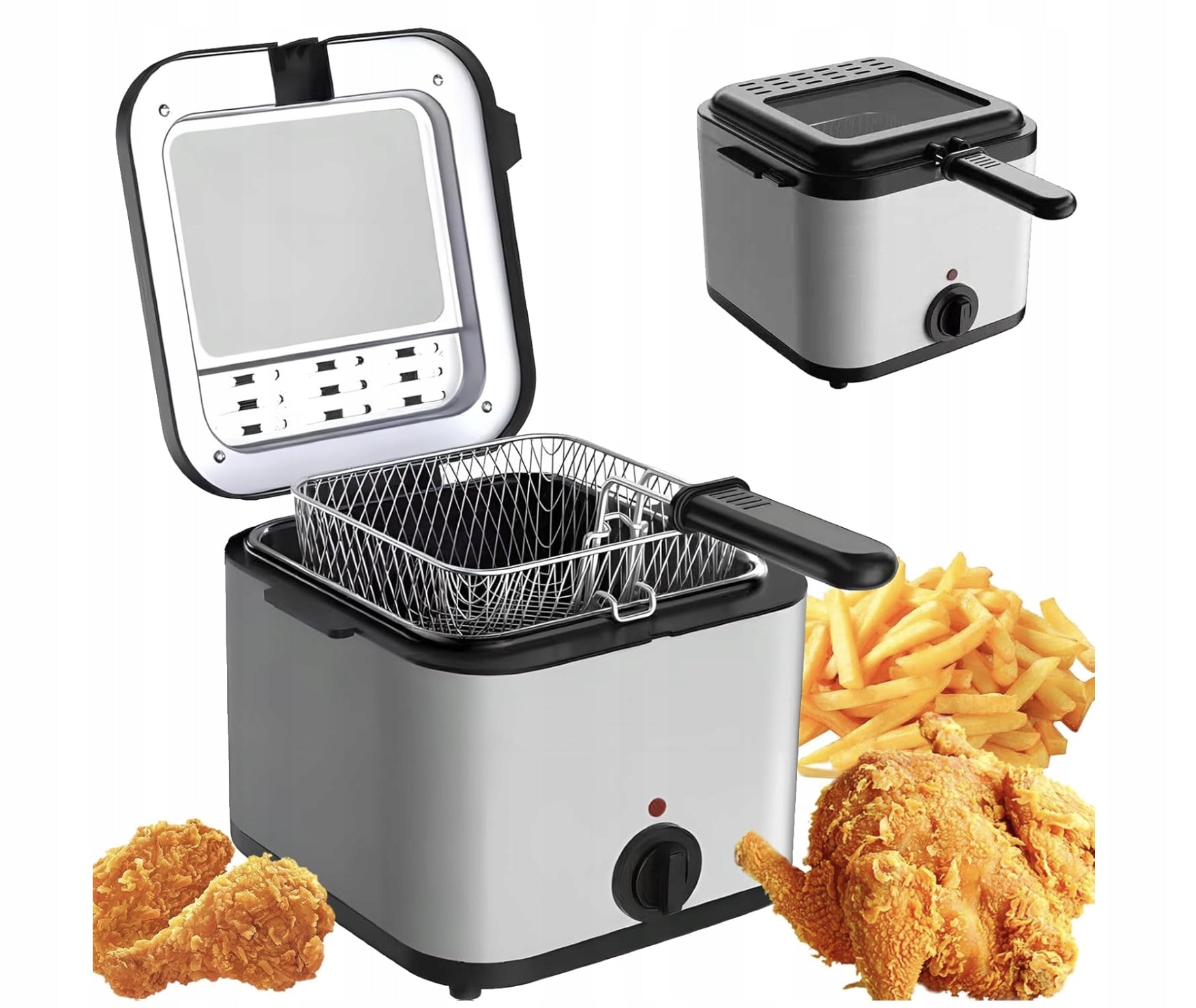AIR FRYER TRADITIONAL FAT OIL FRYER 2,5 L FOR FISH FRIES