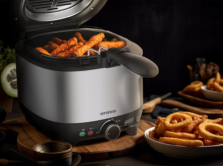 AIR FRYER WITH REMOVABLE OIL CONTAINER FR-111 1,5 l ORAVA Brand Orava