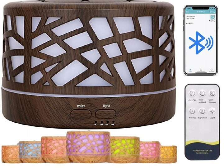AIR HUMIDIFIER DIFFUSER AROMATHERAPY SCENT Bluetooth + Remote Control