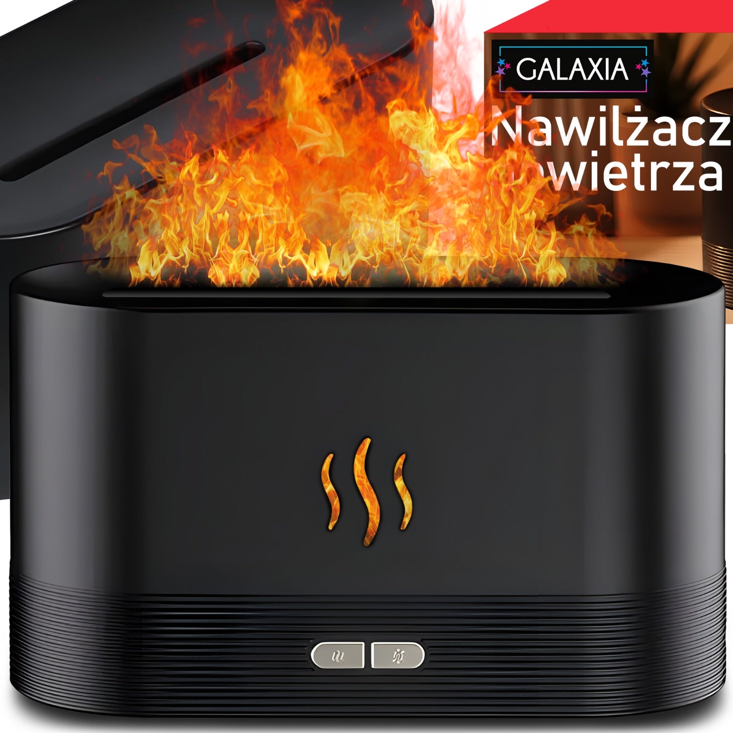 AIR HUMIDIFIER EVAPORATIVE FLAME Fragrance Diffuser Aromatherapy