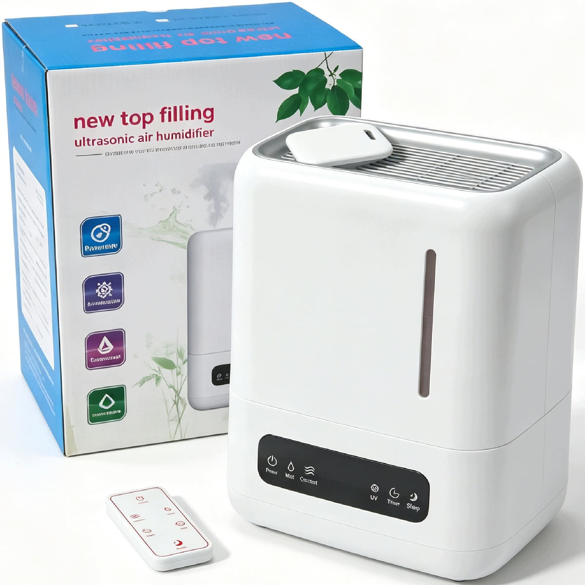 AIR HUMIDIFIER IONIZATION LED DISPLAY + REMOTE CONTROL + UV