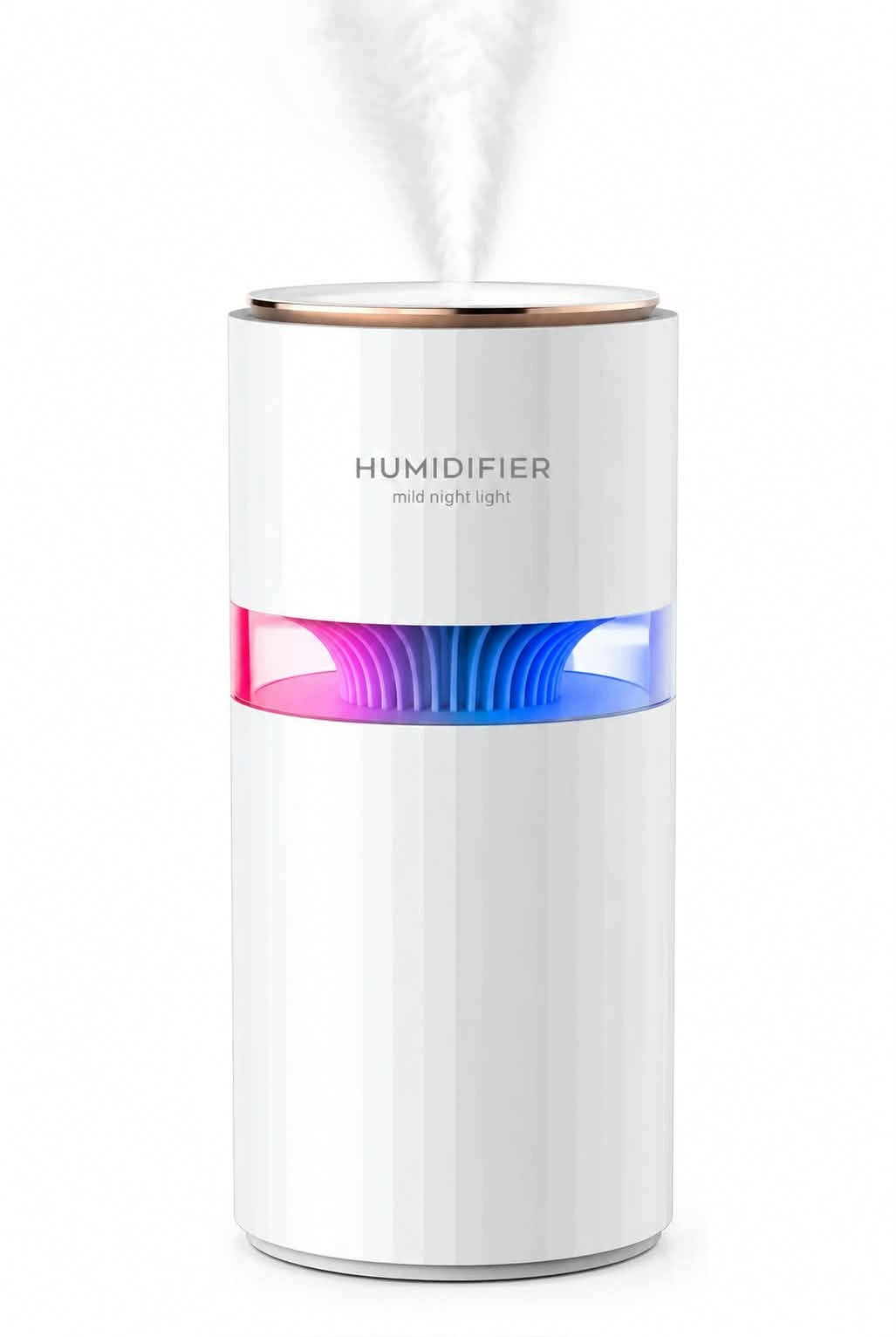 AIR HUMIDIFIER NIGHT LIGHT 2in1 400ml WHITE QUIET USB FOR HOME OFFICE Packaging status original