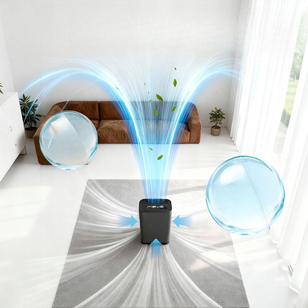 AIR PURIFIER AUTOMATIC HUMIDIFIER ISSELC H13 HEPA 22DB BEDROOM Packaging status original