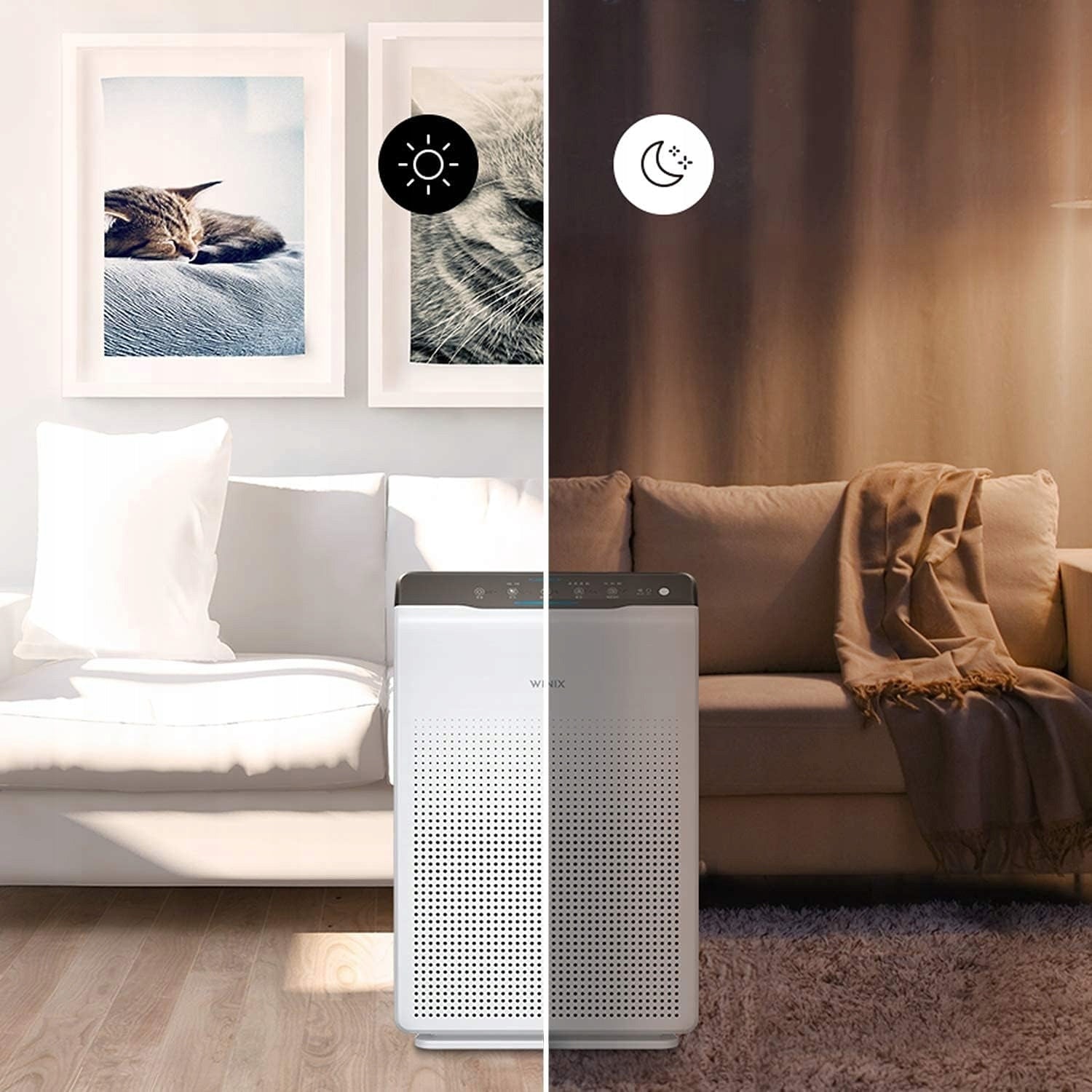 AIR PURIFIER CADR 390M3 H HEPA H13 TO 99M2 VIRUSES ALLERGIES WINIX Brand Winix
