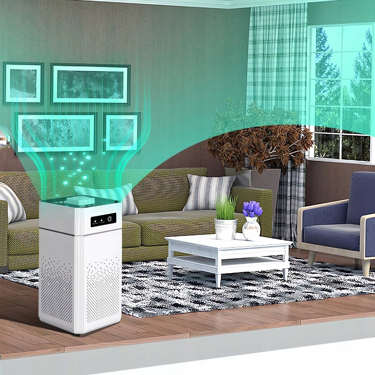 AIR PURIFIER COMPOSITE FILTER HEPA FOR BEDROOM LIVING ROOM KITCHEN Brand no brand