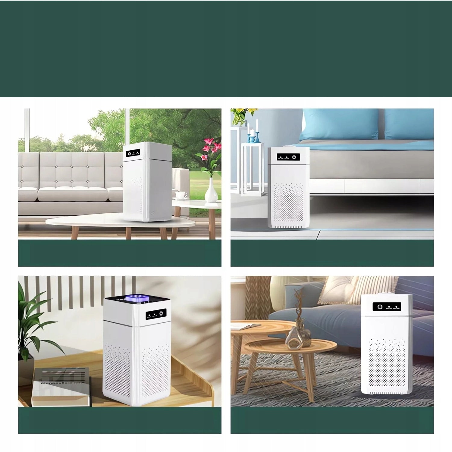 AIR PURIFIER COMPOSITE FILTER HEPA FOR BEDROOM LIVING ROOM KITCHEN Packaging status original