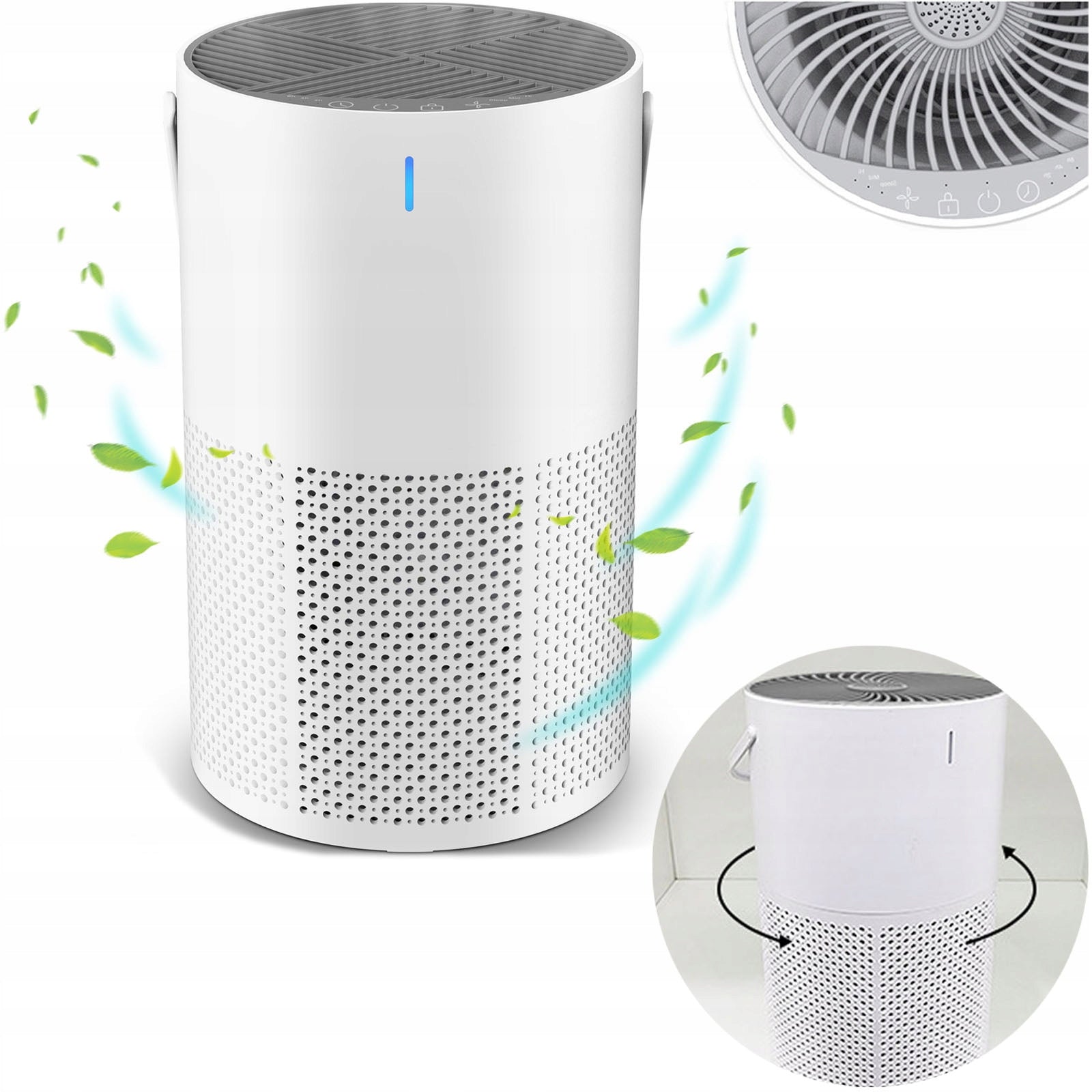 AIR PURIFIER DESKTOP TOUCH TYPE AIR FRESHER ELIMINATES ODOR CIGARETTE SMOKE