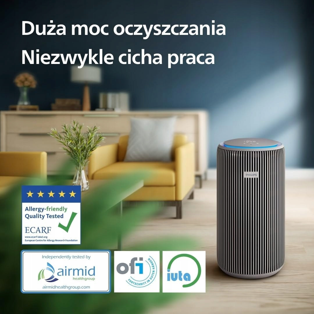 AIR PURIFIER HEPA 130M² 500M³/H ULTRA-QUIET 15DB ENERGY EFFICIENT Manufacturer code 5906957368208