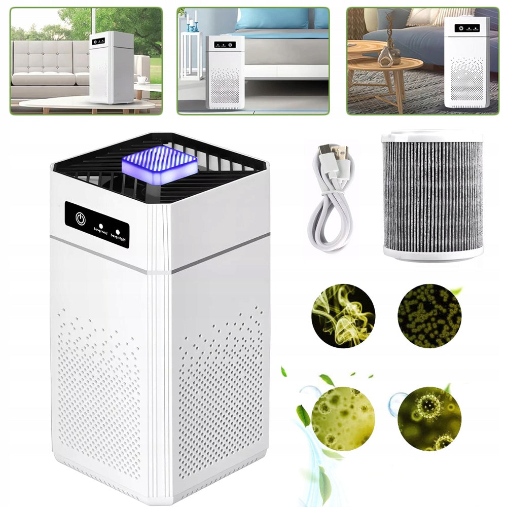 AIR PURIFIER HEPA IONIZATION FOR ALLERGY SUFFERERS, BEDROOMS AND LIVING ROOMS
