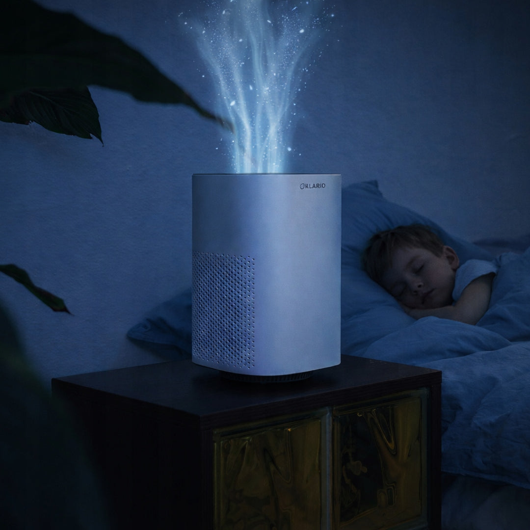 AIR PURIFIER KLARIO WITH FILTER HEPA TIMER 20M2 QUIET FOR ALLERGY SUFFERERS Medical device no