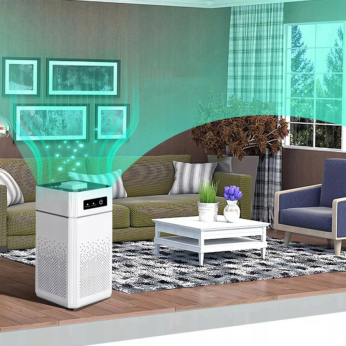 AIR PURIFIER USB AIR CONDITIONER PORTABLE SMART FOR AIR Medical device no
