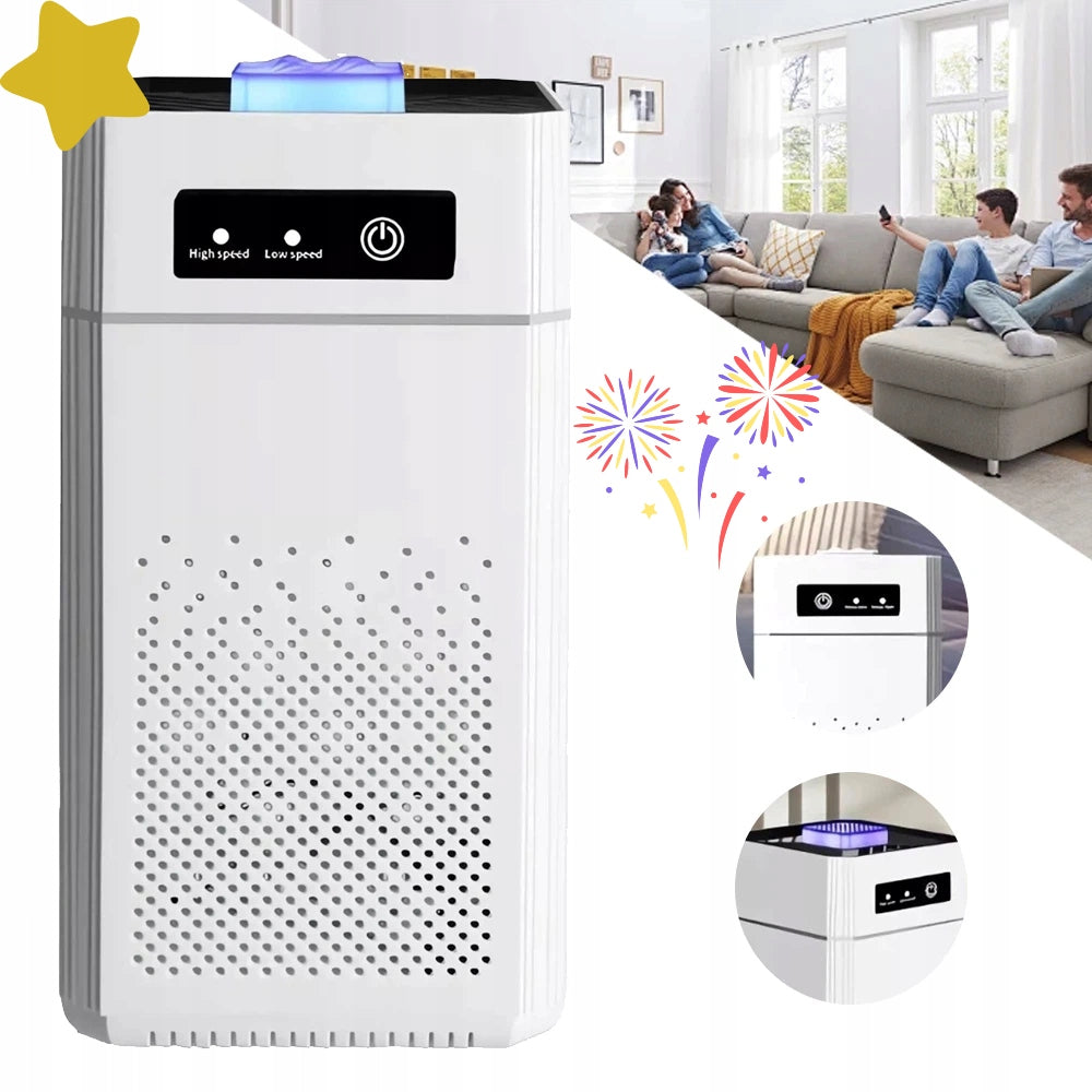 AIR PURIFIER WITH IONIZER LARGE FOR ALLERGY SUFFERERS HEPA IONS H11, USB Packaging status original