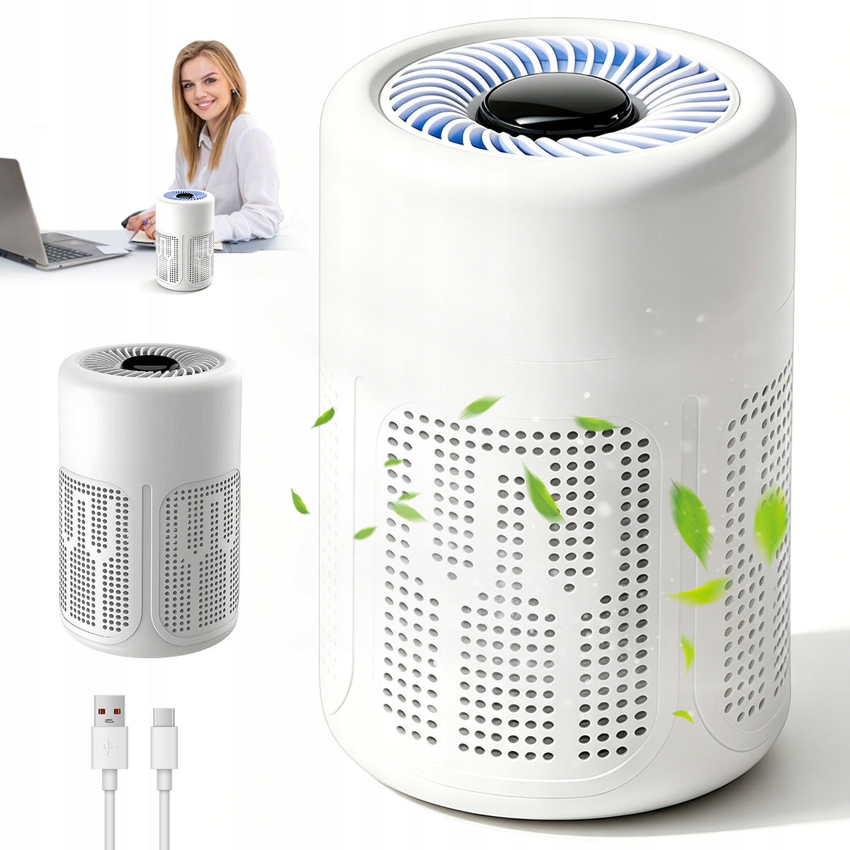 AIR PURIFIER WITH MULTIPLE MOUNTING OPTIONS FOR DIFFERENT ROOMS
