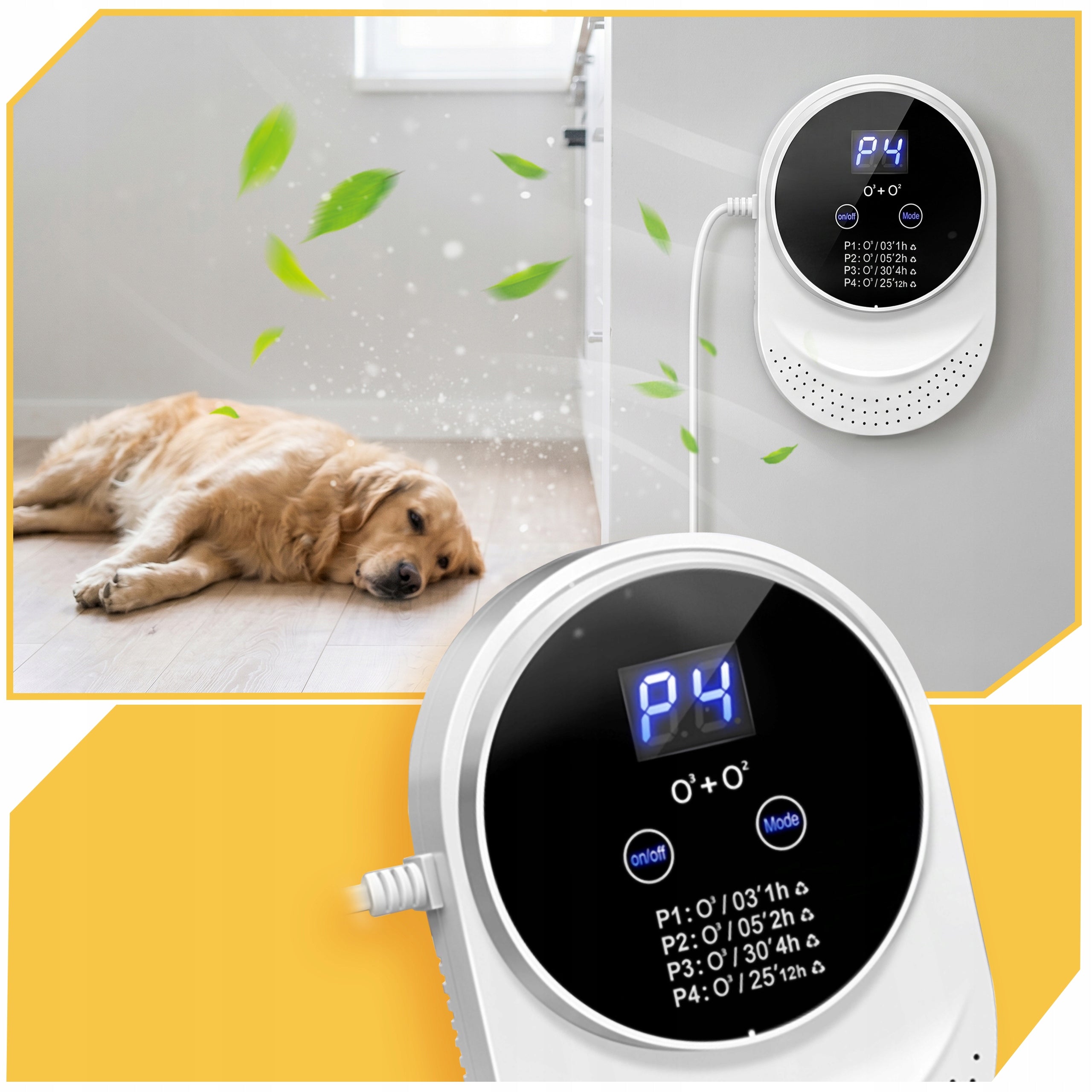AIR PURIFIER air purifier compact smart ozonation sensor white Medical device no