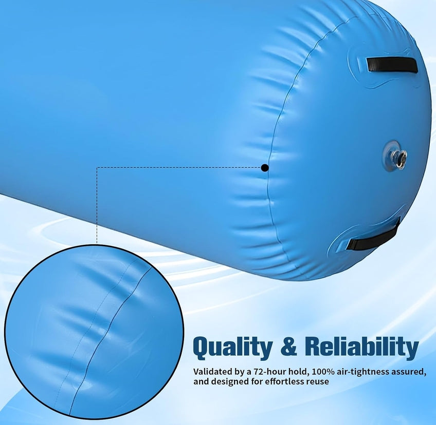 AIR ROLLER EXERCISE ROLLER 100x80 cm GYM MAT FITNESS INFLATABLE Brand no brand