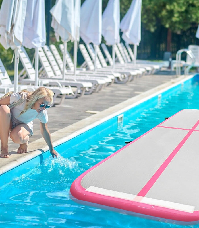 AIR TRACK 4M PATH ACROBATIC GYM MAT EXERCISE MATTRESS Manufacturer code rozowy
