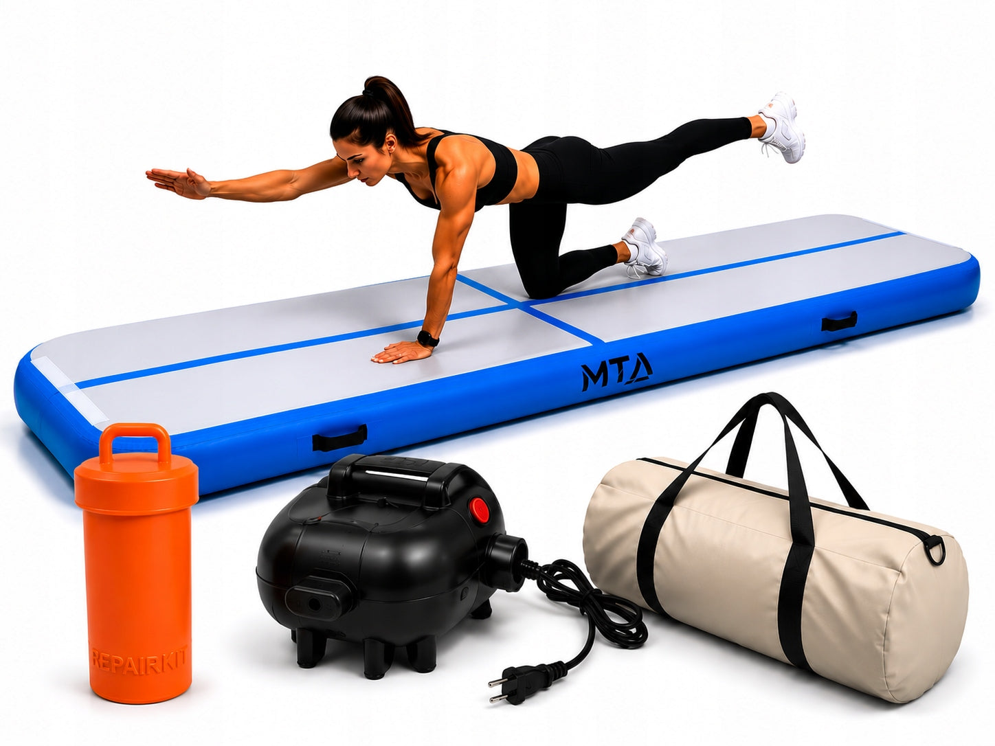 AIR TRACK ACROBATIC PATH Gymnastic Mat INFLATABLE MATTRESS Pump 3m Packaging status original