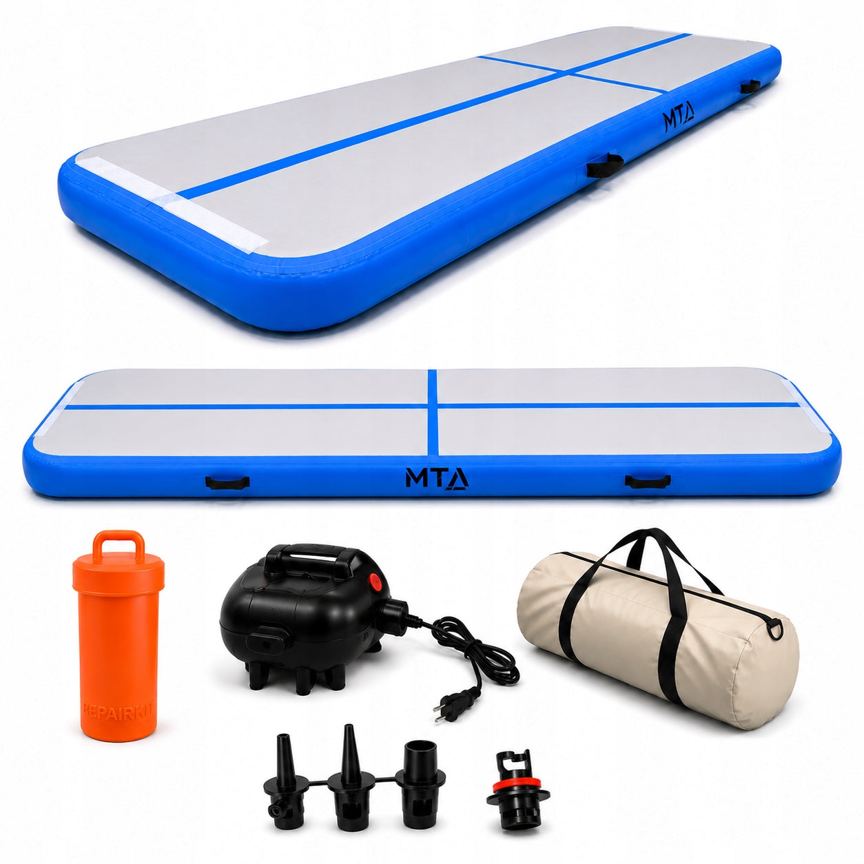AIR TRACK ACROBATIC PATH Gymnastic Mat INFLATABLE MATTRESS Pump 3m