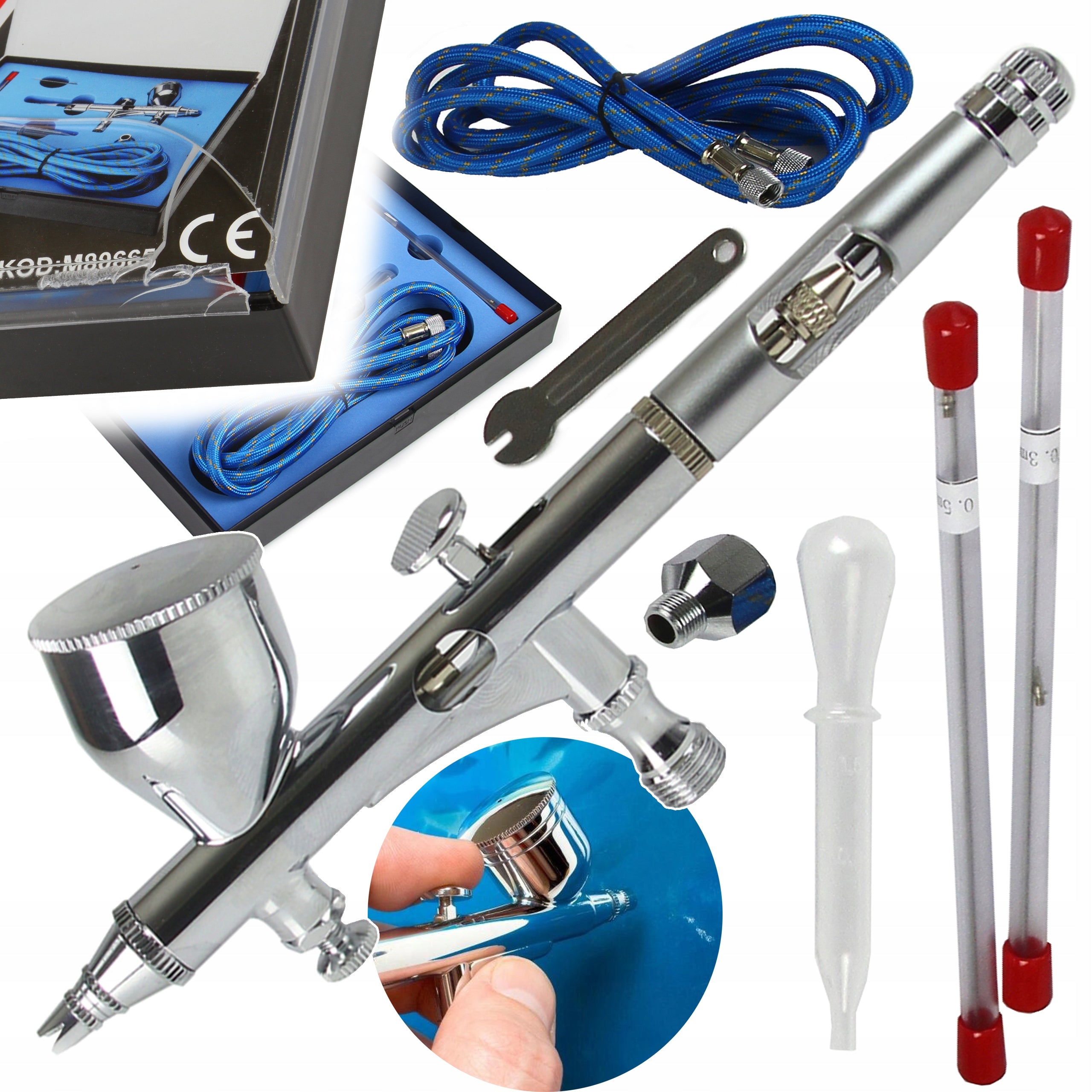 AIRBRUSH PAINT GUN 3 NOZZLE XXL