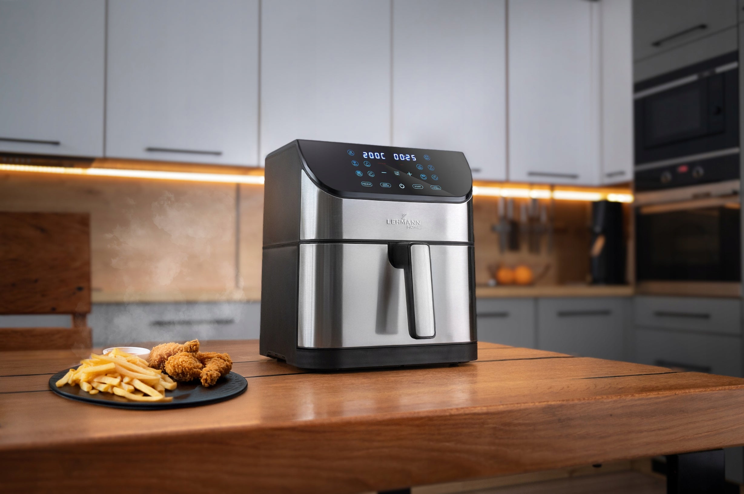 AIRFRYER 8L NON-STICK LEHMANN 12 PROGRAMS Manufacturer code LHODF-1880D Fytkownica beztłuszczowa PROKADO