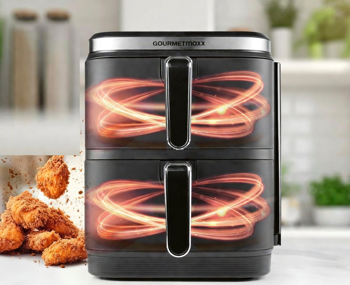 AIRFRYER VERTICAL AIR FRYER NON-FAT DOUBLE 2800W 12 PROGRAMS 10L Bowl volume 10 l