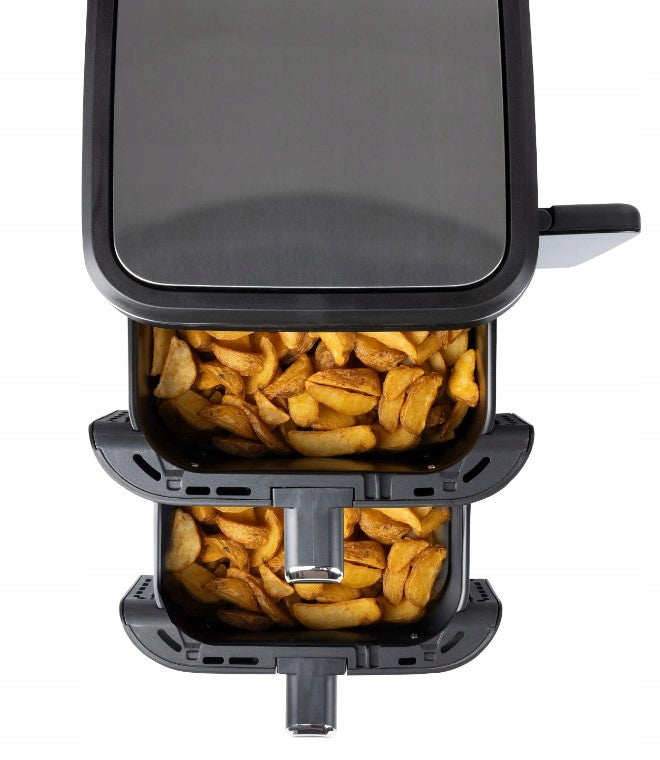 AIRFRYER VERTICAL AIR FRYER NON-FAT DOUBLE 2800W 12 PROGRAMS 10L Brand Gourmetmaxx