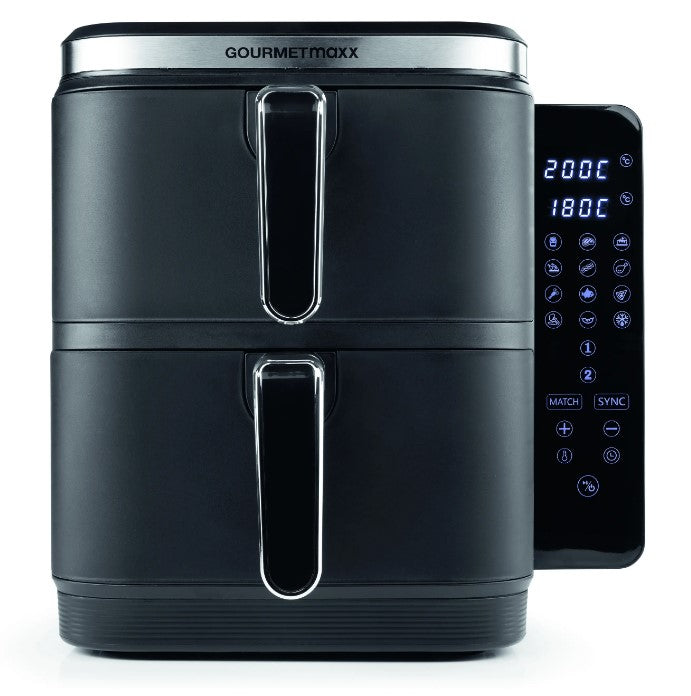 AIRFRYER VERTICAL AIR FRYER NON-FAT DOUBLE 2800W 12 PROGRAMS 10L Dominant color black