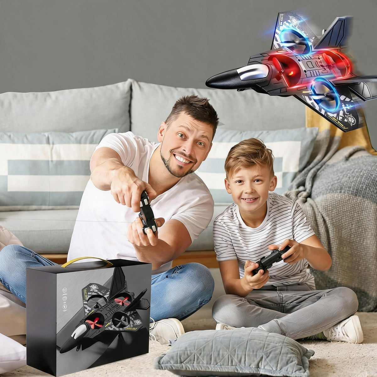 AIRPLANE RC TOY FOR CHILDREN, REMOTE CONTROLLED AIRCRAFT MODEL 360° ROTATION Manufacturer code sfsdfdg