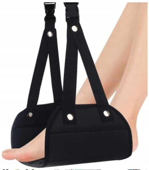 AIRPLANE TRAVEL FOOTREST PORTABLE FOLDING HANGING MINI LEG HAMMOCK Packaging status original