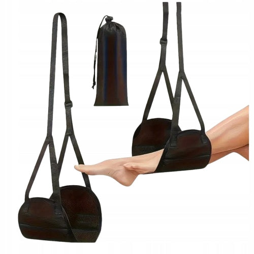 AIRPLANE TRAVEL FOOTREST PORTABLE FOLDING HANGING MINI LEG HAMMOCK