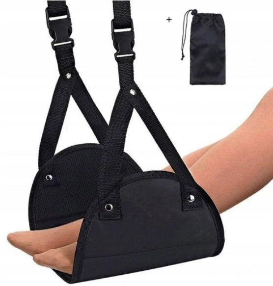 AIRPLANE TRAVEL FOOTREST PORTABLE FOLDING HANGING MINI LEG HAMMOCK