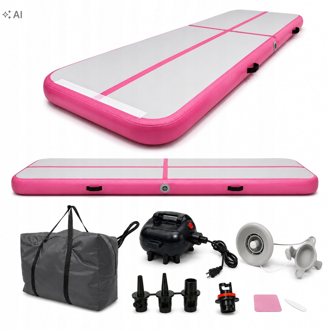AIRTRACK 3M PATH ACROBATIC EXERCISE MAT INFLATABLE PUMP BAG