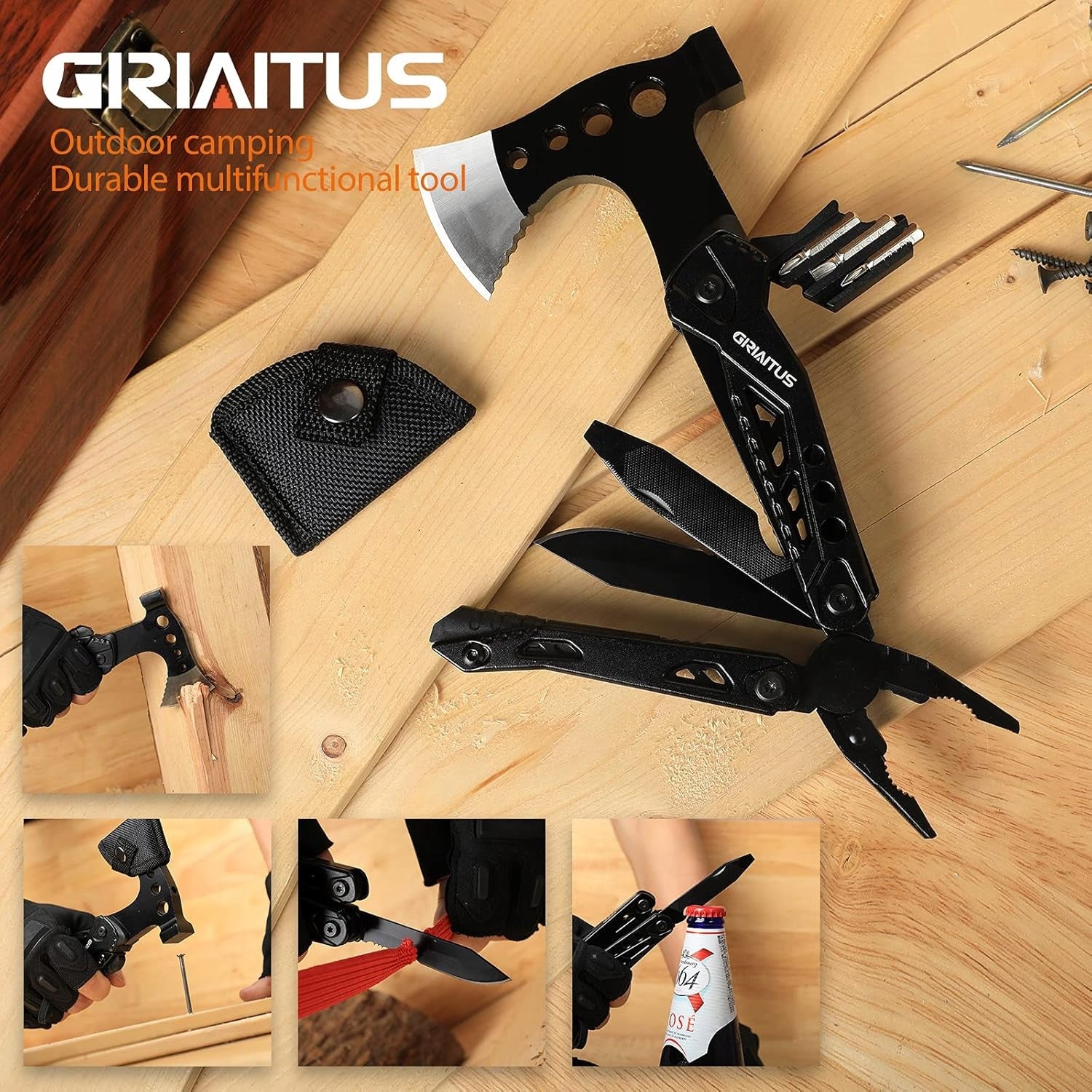AKCESORIA MULTIFUNCTIONAL CAMPING SURVIVAL EQUIPMENT WITH HAMMER GIFT Manufacturer code 1261507763808